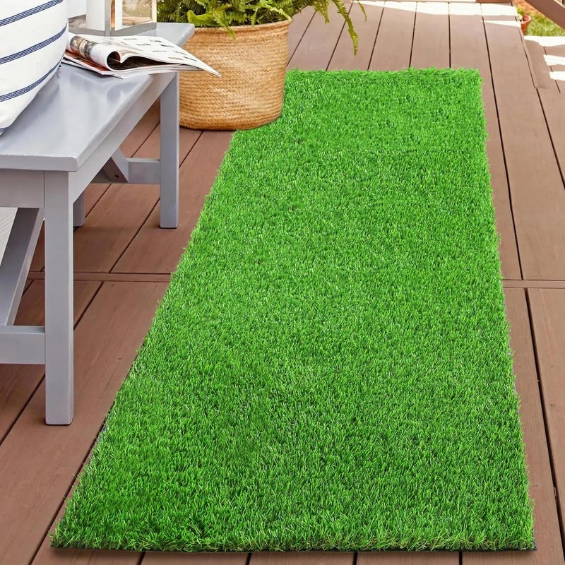 XLX TURF 2FTX6FT Artificial Grass Runner Rug - Thick Outdoor Realistic Pets Friendly Fake Grass Pads for Dogs Potty Patio Balcony, 1" Pile Height - Image 1